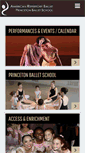 Mobile Screenshot of americanrepertoryballet.org